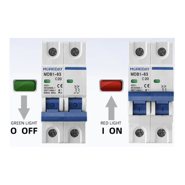 AC. MCB 20amp - 2P breaker - Image 2