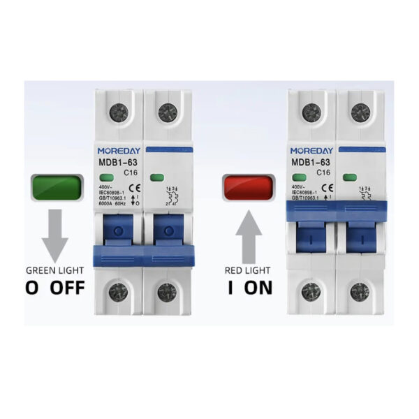 AC. MCB 16amp - 2P breaker - Image 3
