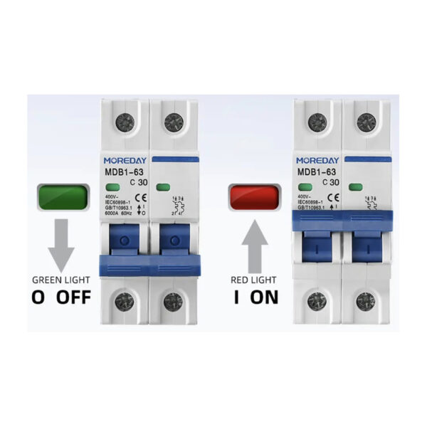 AC. MCB 30amp - 2P breaker - Image 2